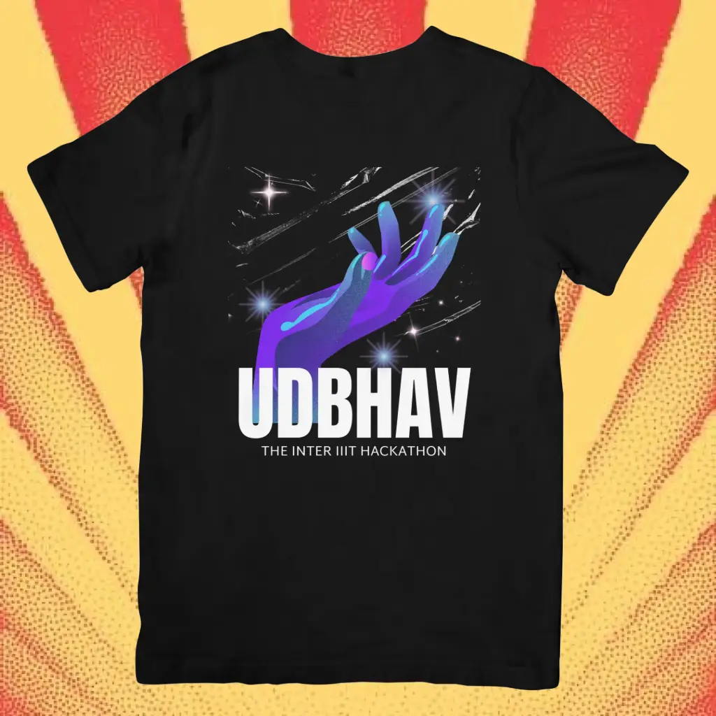 Udbhav Official Black T-Shirt