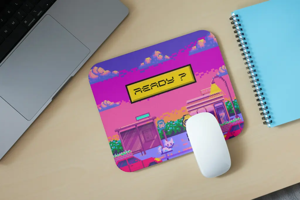 Minecraft Ready Theme Mouse Pad