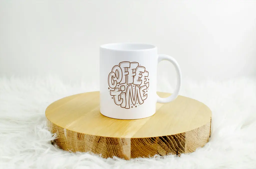 Coffee Time Typography Ceramic Mug