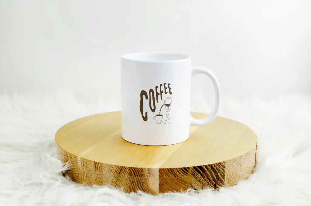 Minimal Coffee Art Ceramic Mug