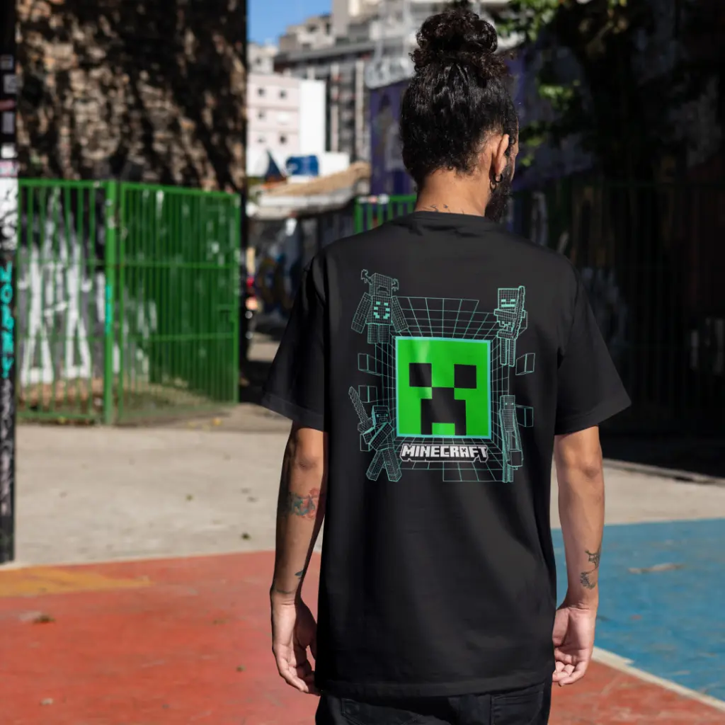 Minecraft Creeper Grid Unisex T-Shirt