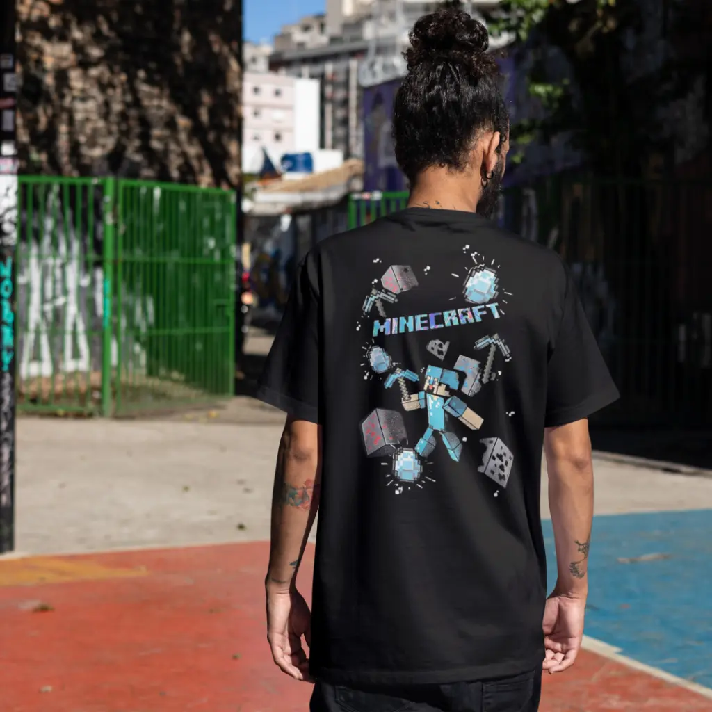 Minecraft Diamond Rush Graphic Tee