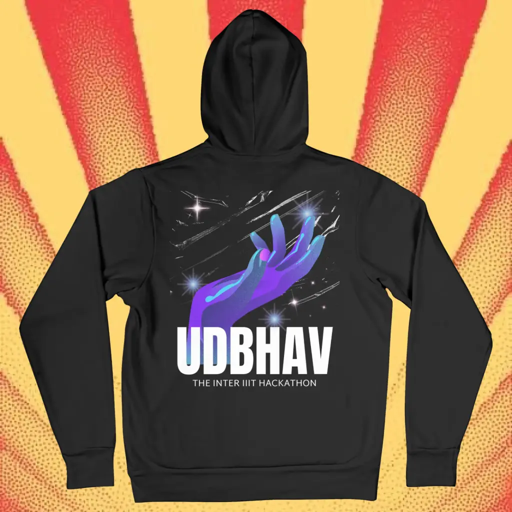 Udbhav Official Black Hoodie