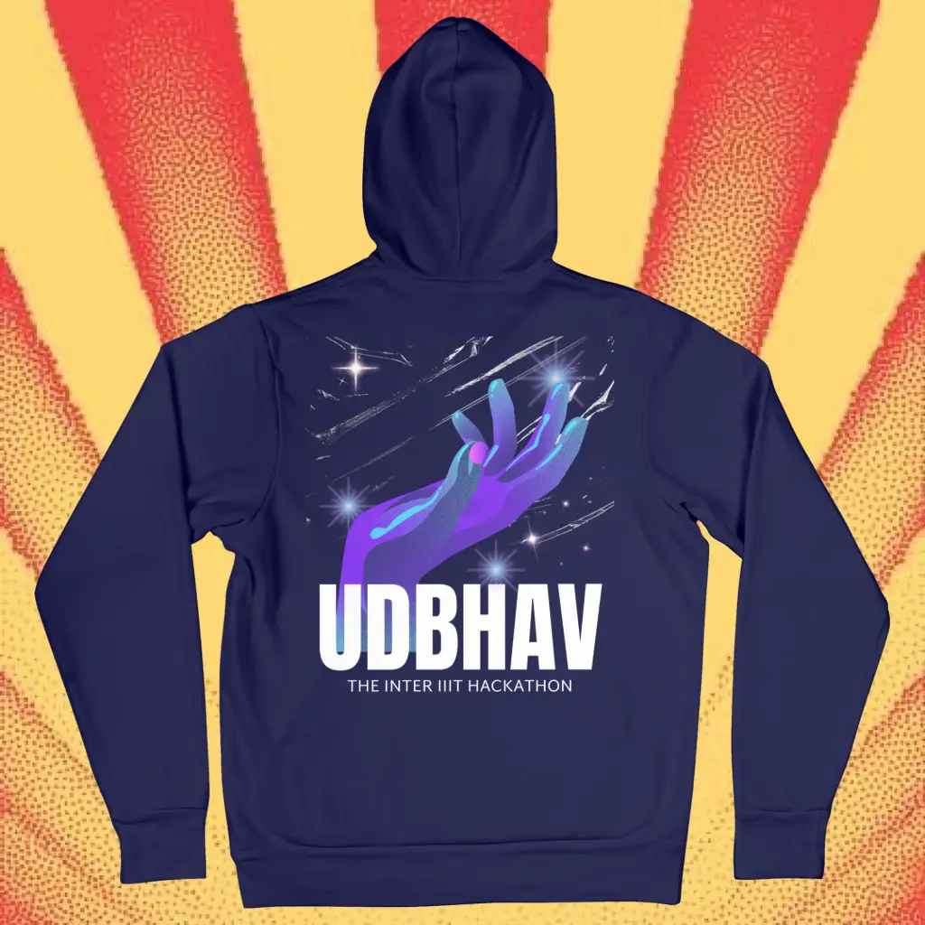 Udbhav Official Blue Hoodie