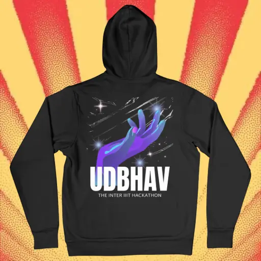 Udbhav Official Black Hoodie