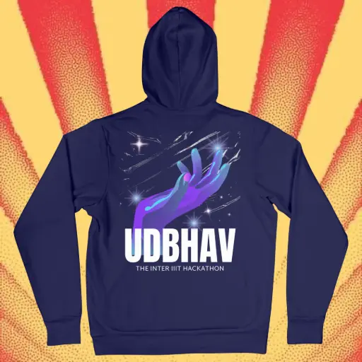 Udbhav Official Blue Hoodie